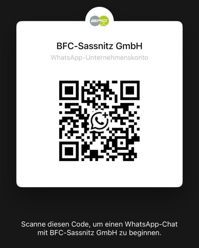 QR Code scannen und zum BFC Business Chat gelangen